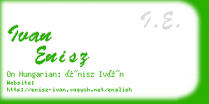 ivan enisz business card